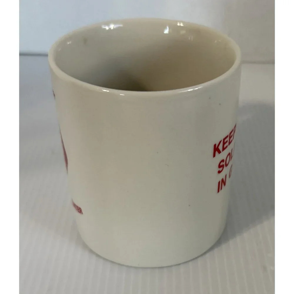 Army Engineer Center Ceramic Mug With Red Logo‎ & 